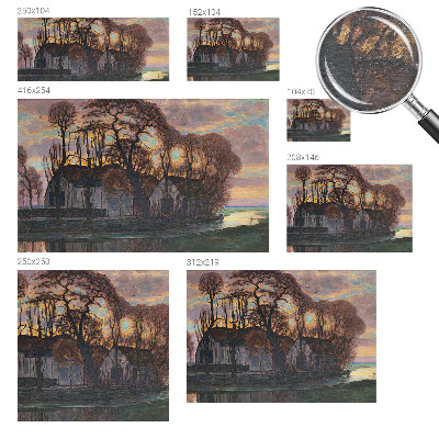 Fototapet modern Aftenlandskab