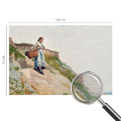 Fototapet la comandă pentru dormitor Kvindeligt landskab