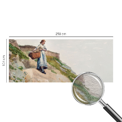 Fototapet la comandă pentru dormitor Kvindeligt landskab