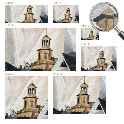 Fototapet Arkitektonisk tårn