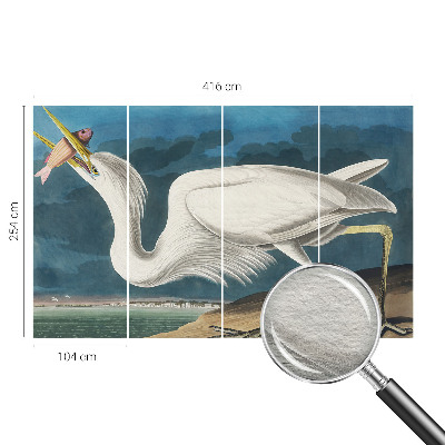 Fototapet vlies pentru copii Fugl med fisk