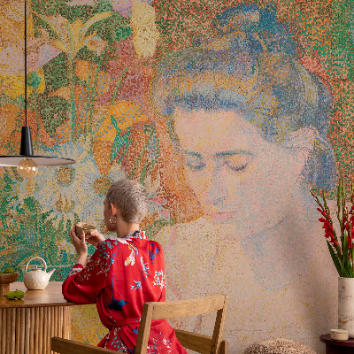 Tapet foto Blomsterportræt