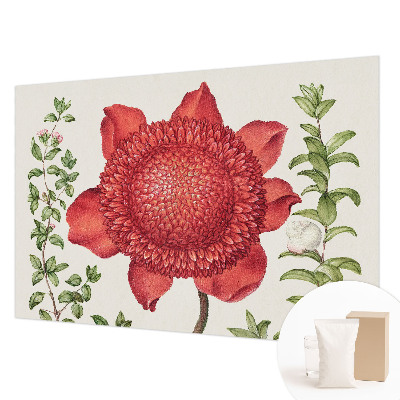 Tapet foto decorativ cu motiv floral elegant