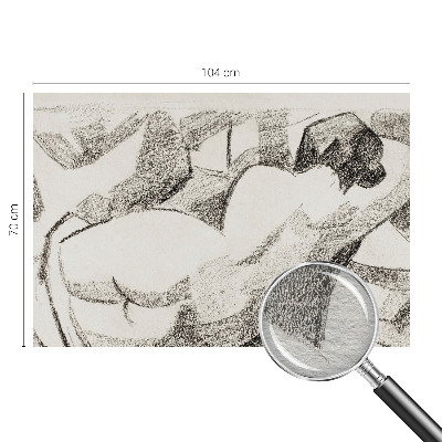 Tapet foto decorativ En løgnagtig figur