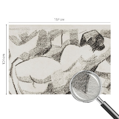 Tapet foto decorativ En løgnagtig figur