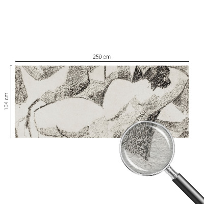 Tapet foto decorativ En løgnagtig figur