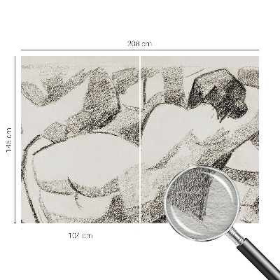 Tapet foto decorativ En løgnagtig figur