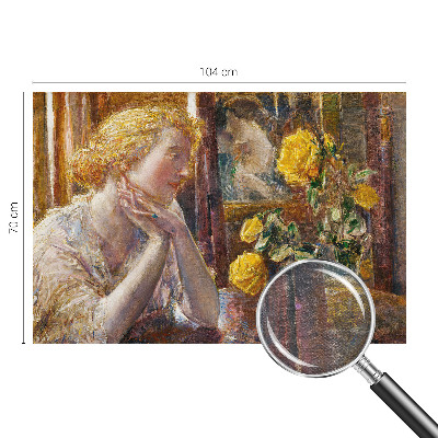 Fototapet modern Kvinde med roser