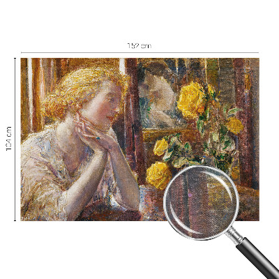 Fototapet modern Kvinde med roser