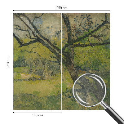 Fototapet la comandă pentru living Grønt landskab