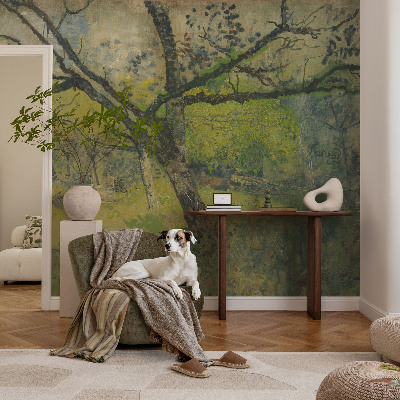 Fototapet la comandă pentru living Grønt landskab