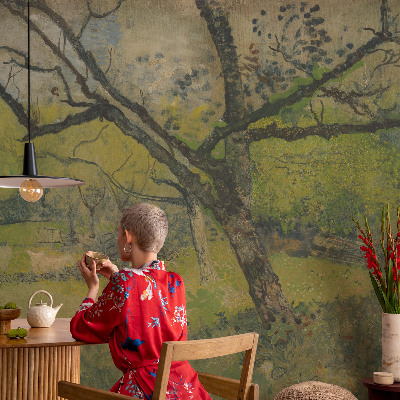 Fototapet la comandă pentru living Grønt landskab