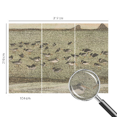 Fototapet la comandă pentru dormitor Fuglens fred