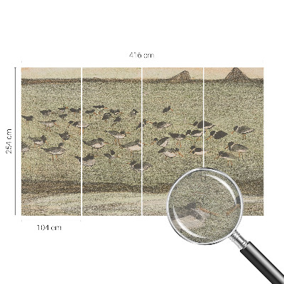 Fototapet la comandă pentru dormitor Fuglens fred