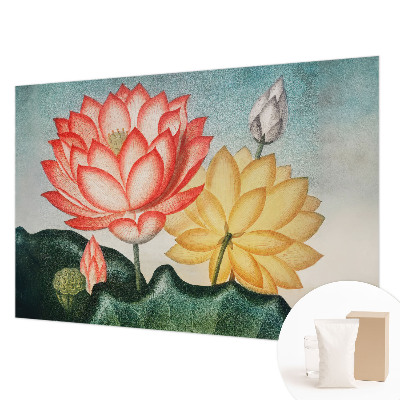 Fototapet vlies pe perete cu motiv de lotus