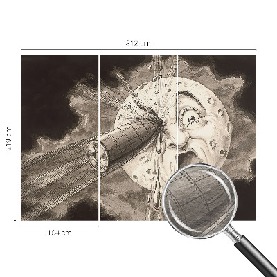 Tapet foto vlies Kosmisk kollision