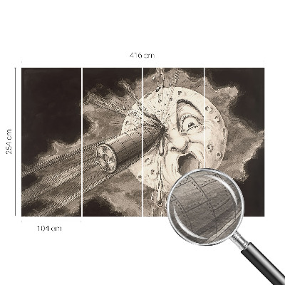 Tapet foto vlies Kosmisk kollision