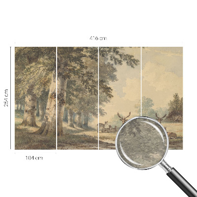 Fototapet vlies pentru living Skovfred