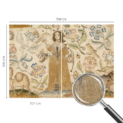 Tapet foto decorativ Farverig natur