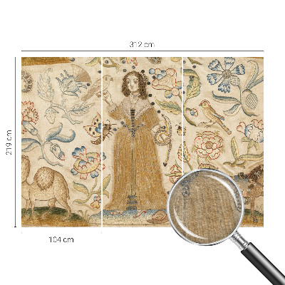 Tapet foto decorativ Farverig natur