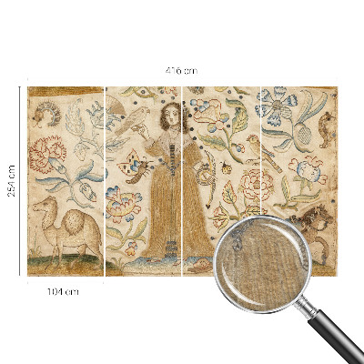 Tapet foto decorativ Farverig natur