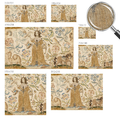 Tapet foto decorativ Farverig natur