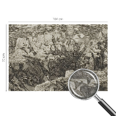 Fototapet decorativ pe perete Bjerglandskab