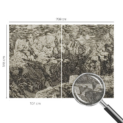 Fototapet decorativ pe perete Bjerglandskab