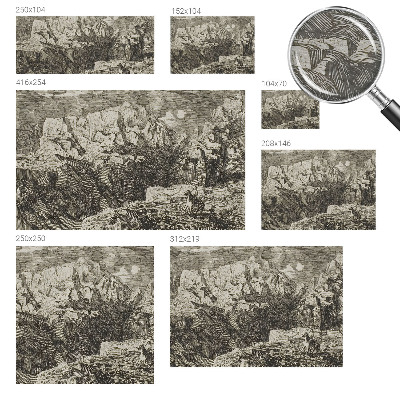 Fototapet decorativ pe perete Bjerglandskab