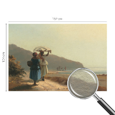 Fototapet modern la comandă En gåtur ved kysten