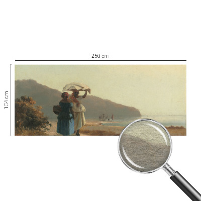 Fototapet modern la comandă En gåtur ved kysten