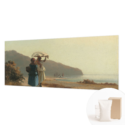 Fototapet modern la comandă En gåtur ved kysten