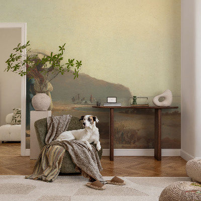 Fototapet modern la comandă En gåtur ved kysten