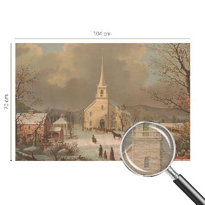 Fototapet pentru living Vinterlandskab