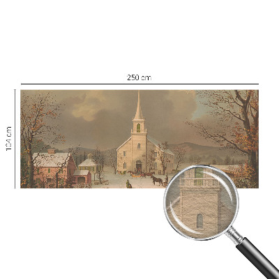 Fototapet pentru living Vinterlandskab