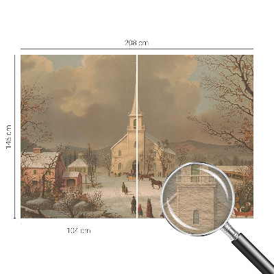 Fototapet pentru living Vinterlandskab