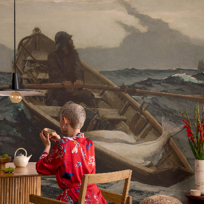 Fototapet pentru dormitor Fisker på havet