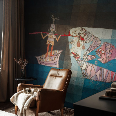 Fototapet vlies pentru dormitor Fisker jæger