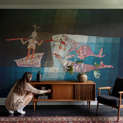 Fototapet vlies pentru dormitor Fisker jæger