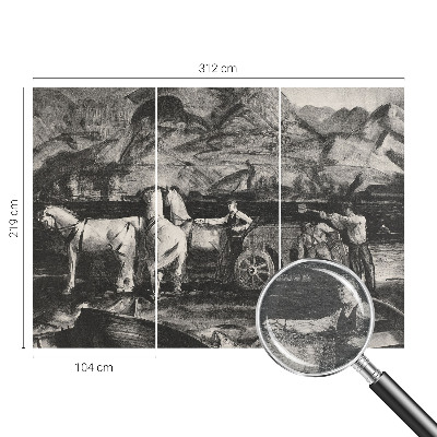 Fototapet vlies pentru copii Landsbyscene