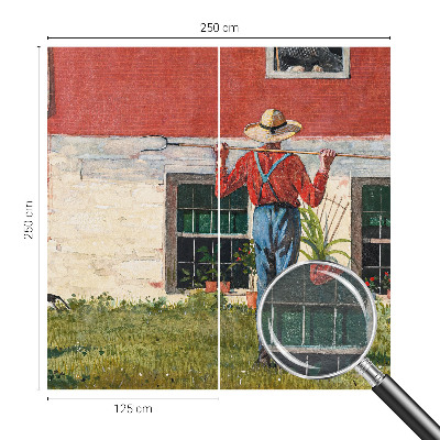 Fototapet modern Landsbyscene