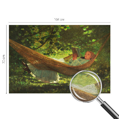 Fototapet modern pentru living Afslapning i en hængekøje