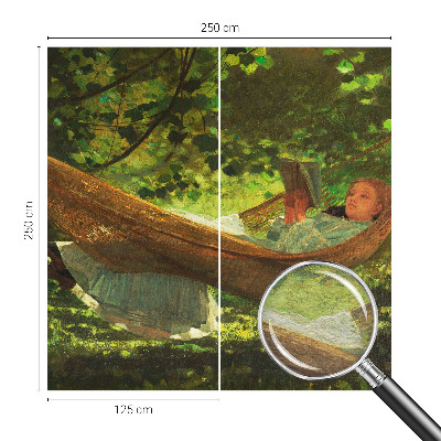 Fototapet modern pentru living Afslapning i en hængekøje