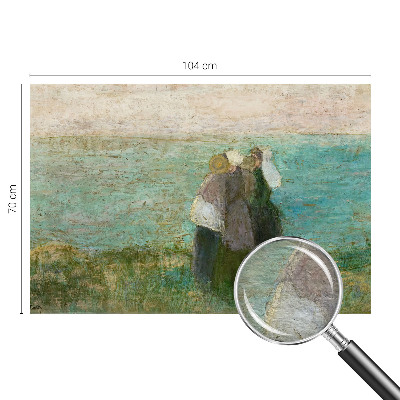 Fototapet la comandă pentru dormitor Refleksion ved havet