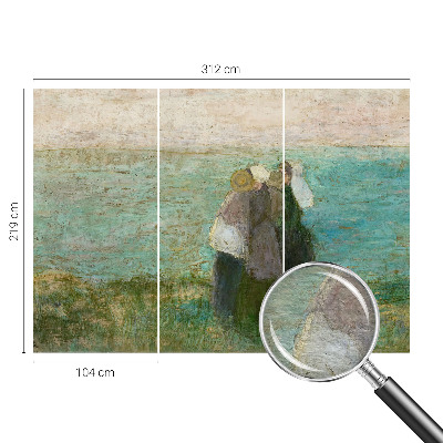 Fototapet la comandă pentru dormitor Refleksion ved havet