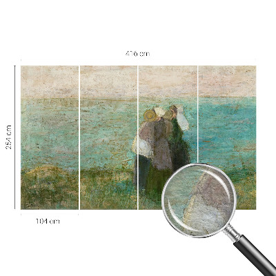 Fototapet la comandă pentru dormitor Refleksion ved havet