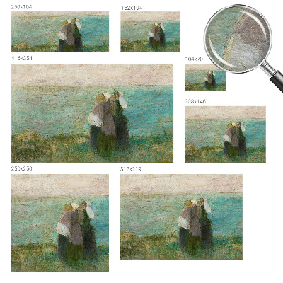 Fototapet la comandă pentru dormitor Refleksion ved havet