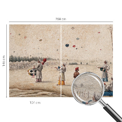 Tapet Svævende drager