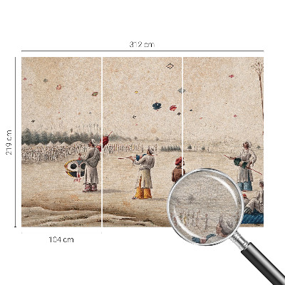 Tapet Svævende drager