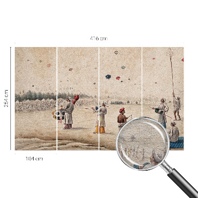 Tapet Svævende drager